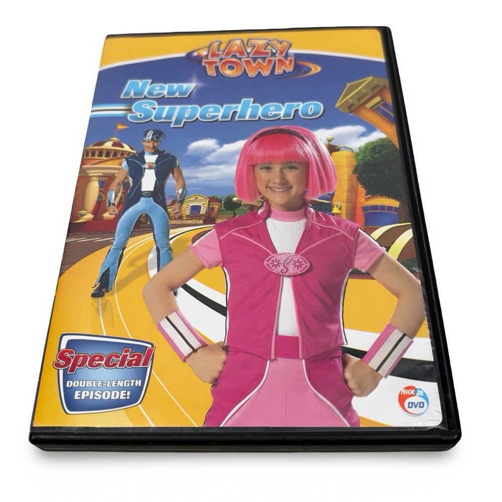 LazyTown New Superhero DVD Nick Jr 2005 Double Episode Sportacus Stephanie
